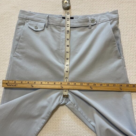 Theory Nadeema Light Blue Wide Leg Pants, Size 8. - Picture 10 of 11